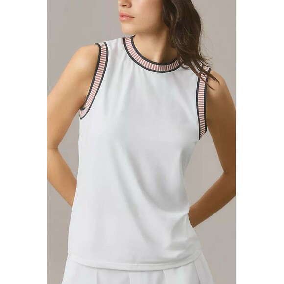Varley Hessian Performance Tank Top Women’s Sz Xs White Sleeveless Stretch READ - Picture 2 of 7